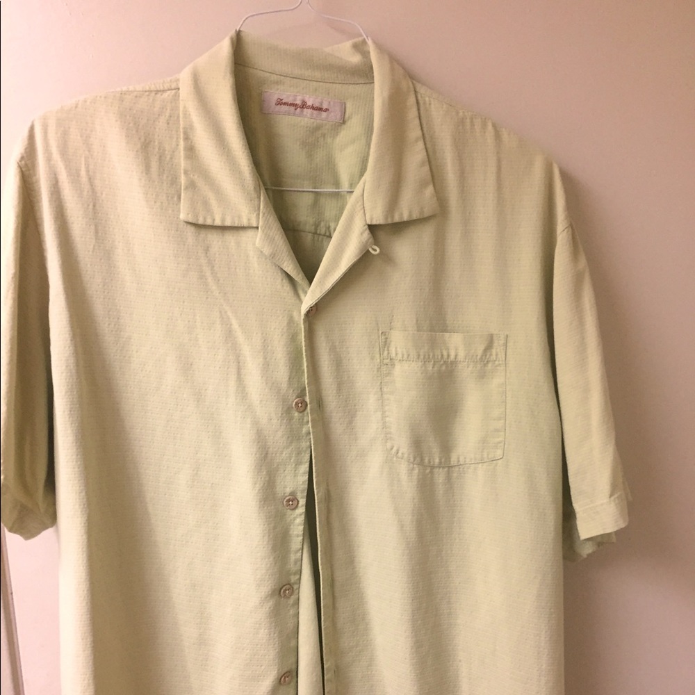 Tommy Bahamas Mint Green Shirt